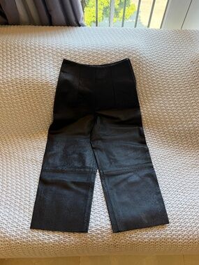 Black 100% Leather Pants